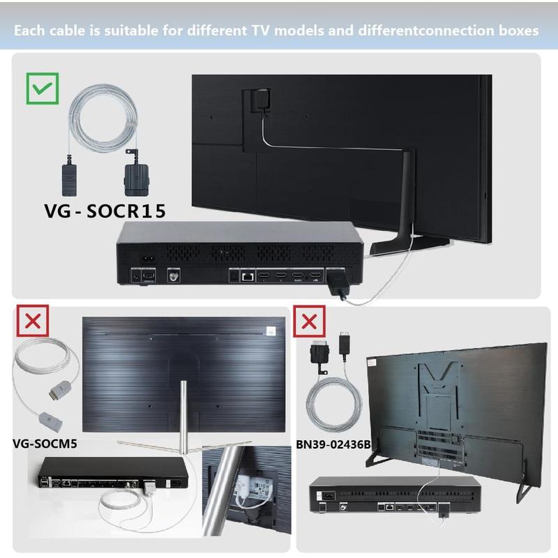 Cabo One Connect Tjweiqing 15m/49 pés compatível com Samsung Frame